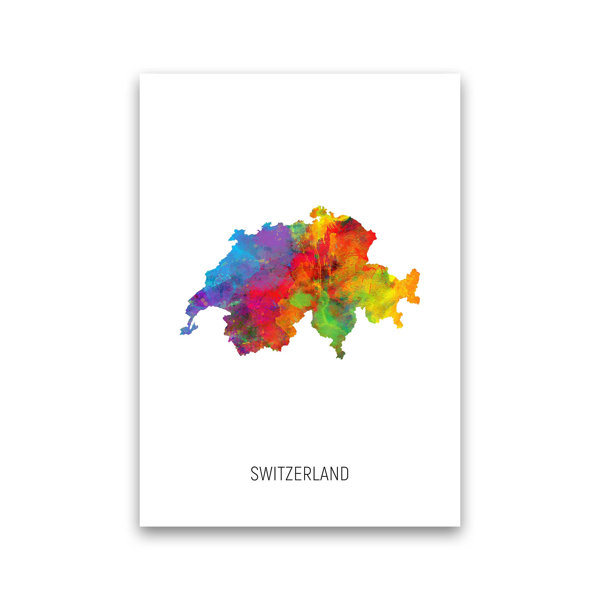 Switzerland Map Wayfair.co.uk